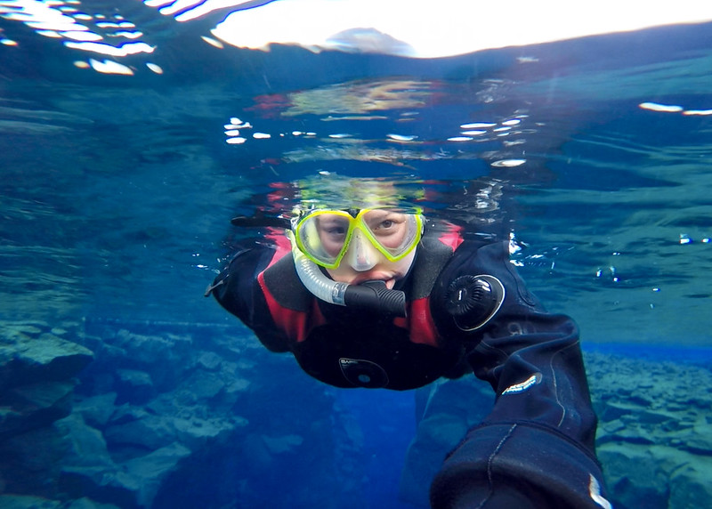 Snorkeling Silfra in Iceland