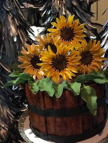 Sunflower Cake by Melanie Kenefsky of The Blooming Bakery (aka Melanie Kenefsky)