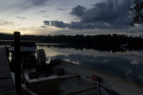 sunset lake dock maine menatoma lovejoypond