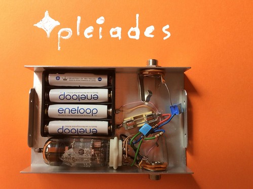 Pleiades battery electron tube microphone pre preamplifier with positive grid bias resistor