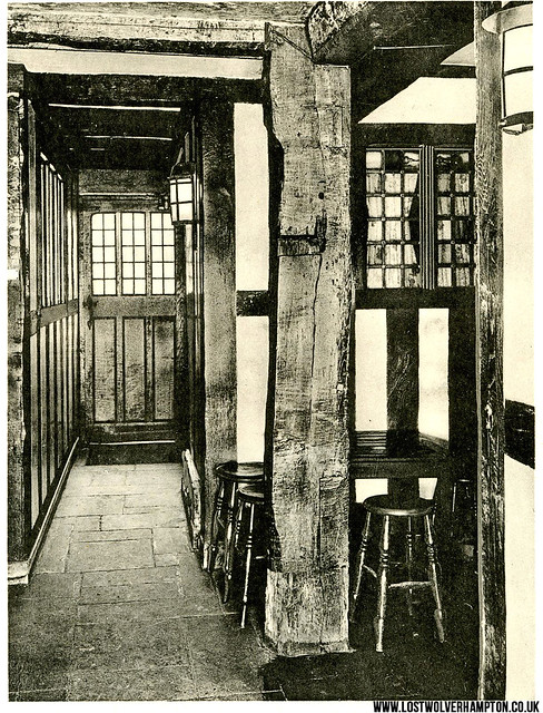 One of many oak pillars Inside the entrance hall part of an oak tree forms one of the pillars supporting the building No trace of the original stone fireplace’s has been found., they have been replaced in the traditional style of the period. 