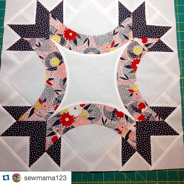 #Repost @sewmama123 with @repostapp.  This is Pamela's version of the #bffquilt block. Thank you Pamela! ! ・・・ Pattern testing! Completed #bffquilt block. Gardenvale fabrics. Pattern coming from Rebecca Bryan, author of the book Modern Rainbow. Block is 1