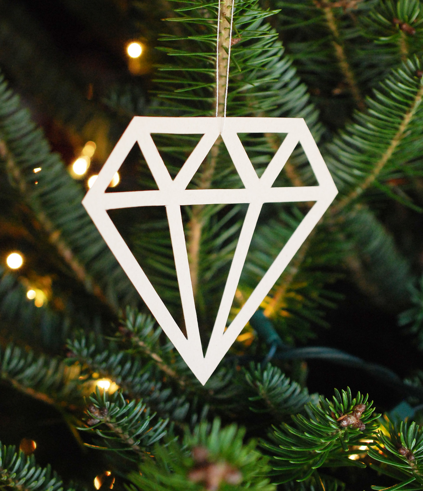 Diamond Paper Ornaments