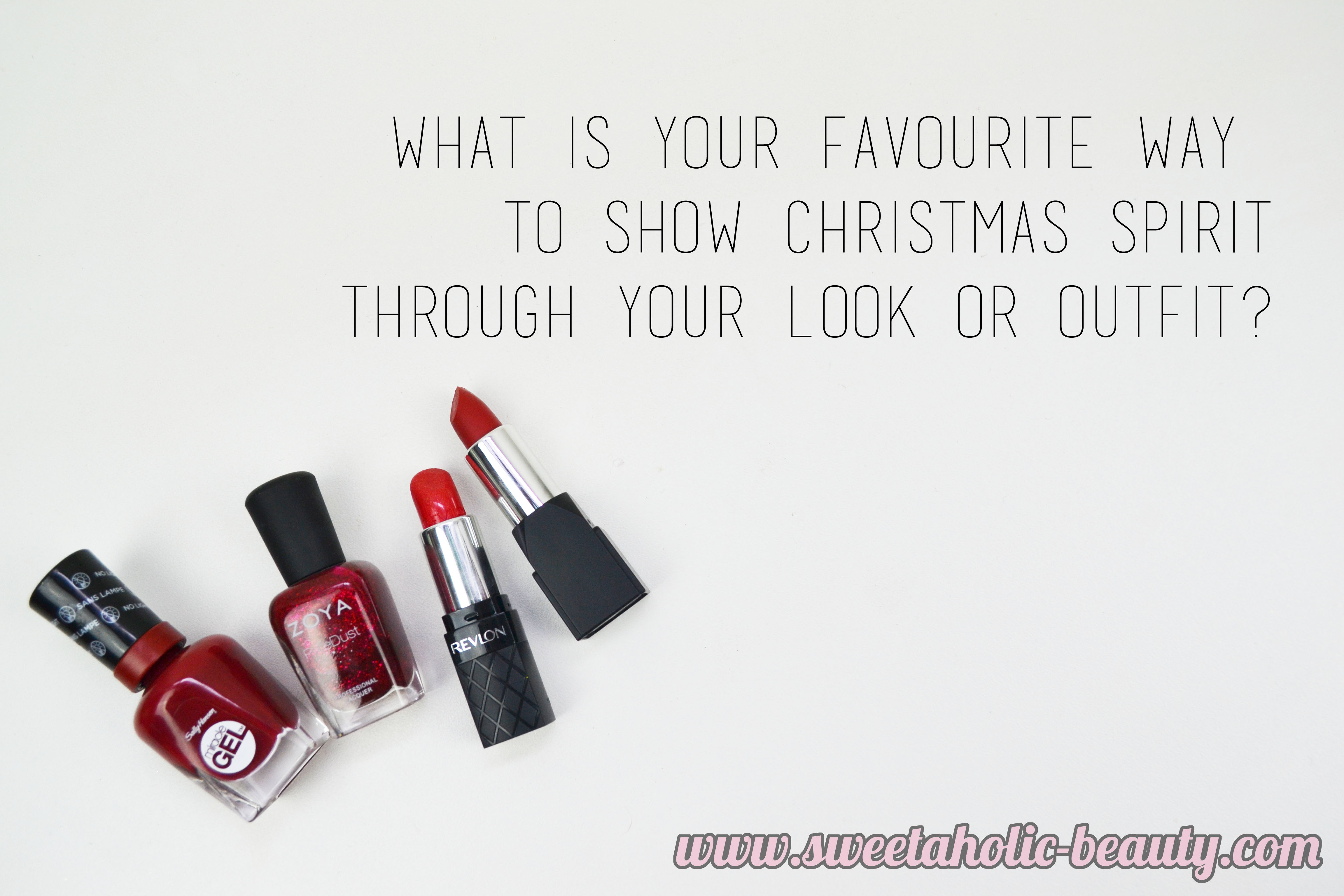 The Christmas Beauty Tag - Sweetaholic Beauty