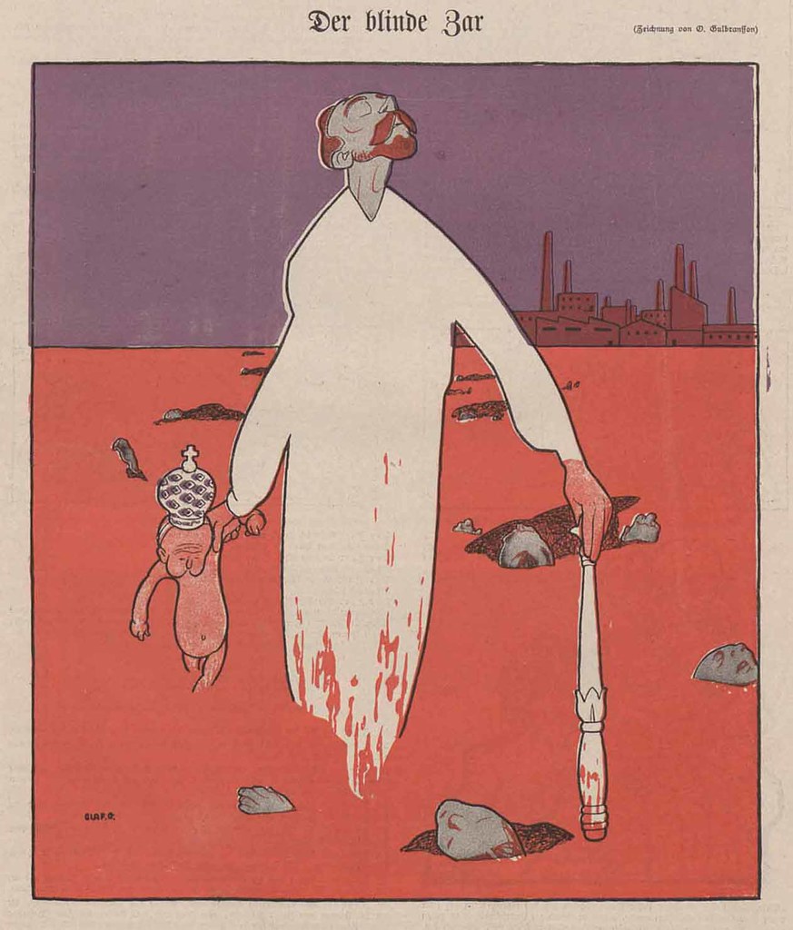 Olaf Gulbransson - The  Blind Zar, 1905