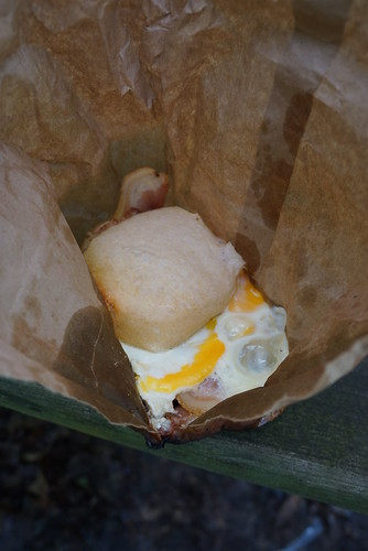 camp breakfast in the bag