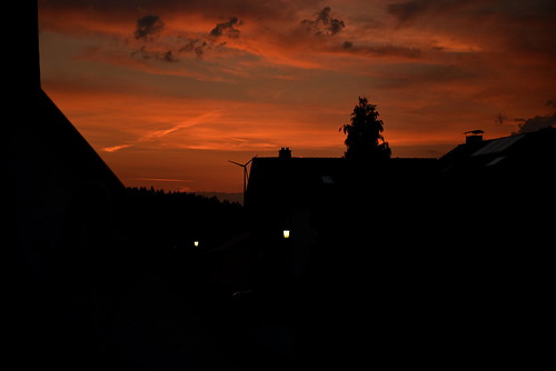 sunset sonnenuntergang silhouettes marktschorgast