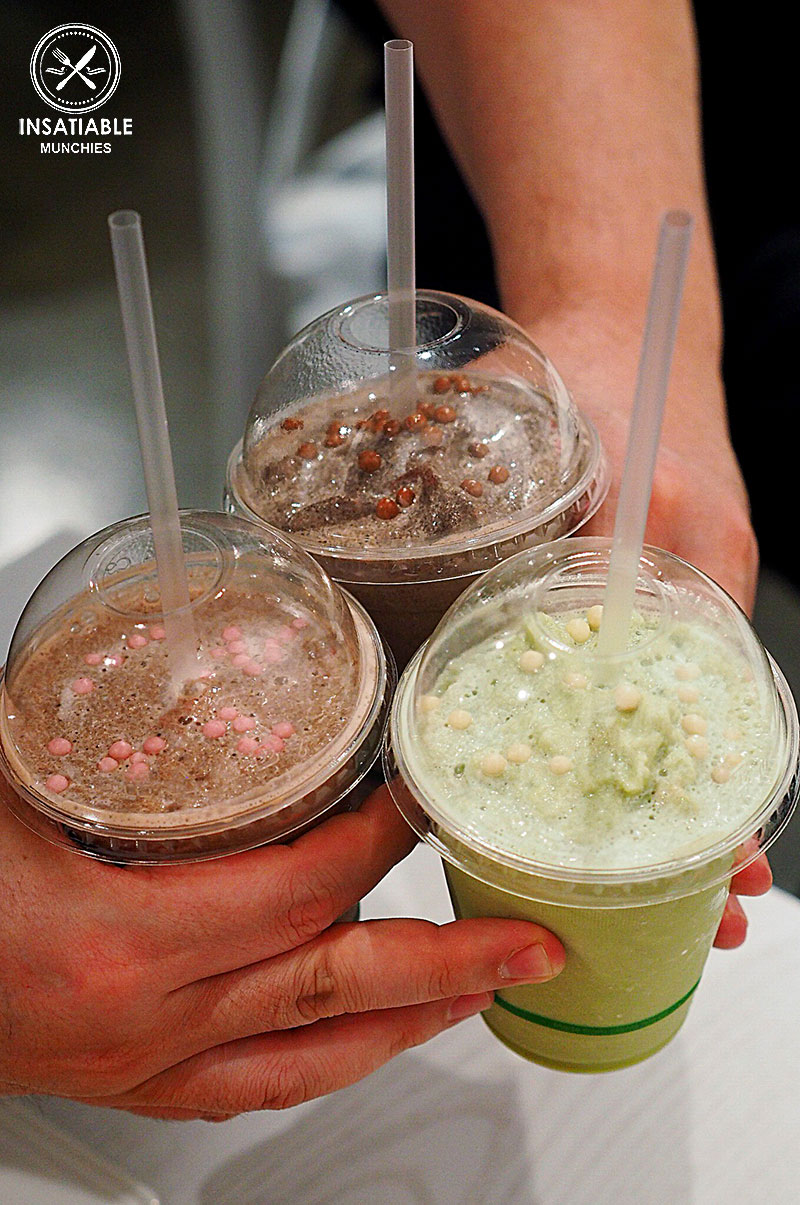 Sydney Food Blog Review of Passion Tree, Eastwood: Frozen Blended Drinks (Turkish Delight, Chocolate and Green Tea)