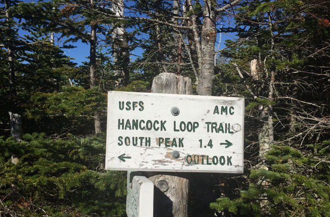 Hancock Loop Trail Sign 4