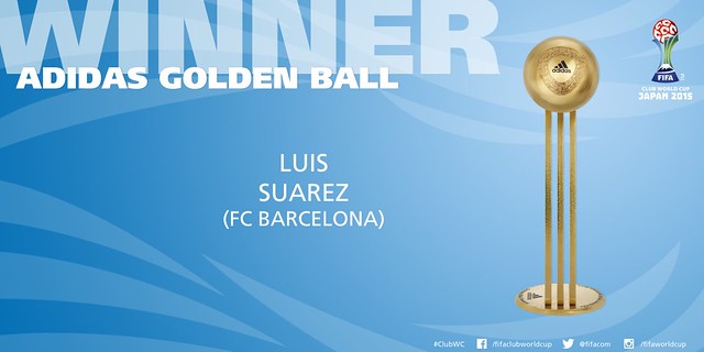 Mundial de Clubes Japón 2015: Luis Suárez Balon de Oro