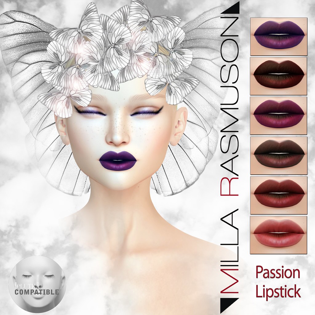 Passion Lipstick Lelutka [Makeup Milla Rasmuson] - SecondLifeHub.com