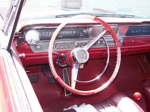 red hardtop wheel catalina badge pontiac 1963 421 2dr