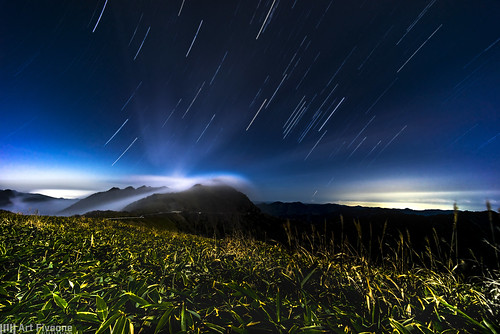 mountain nature japan trails nightview starry kochi voigtländer startrails ino superwideheliar 高知 いの町 自念子ノ頭