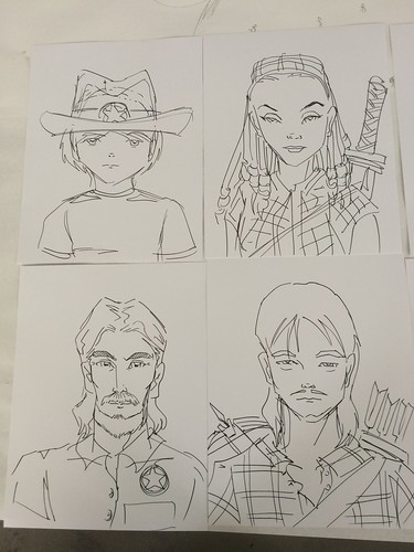 Manga Portraits sketching demo