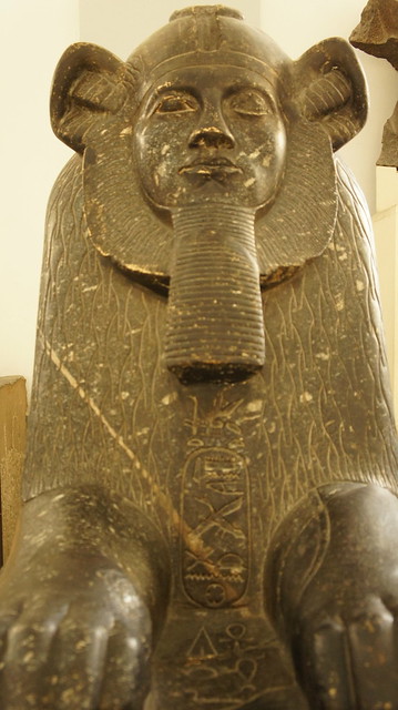 A granite sphinx at the Egyptian Museum of Cairo