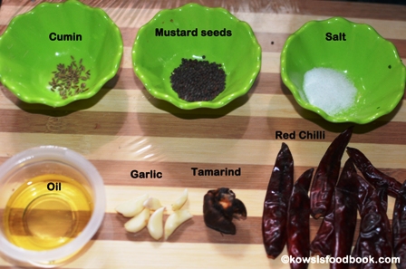 red chilli chutney ingredients