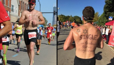 Maratonec zval na rande přes inzerát napsaný na zádech. 12 žen se mu ozvalo