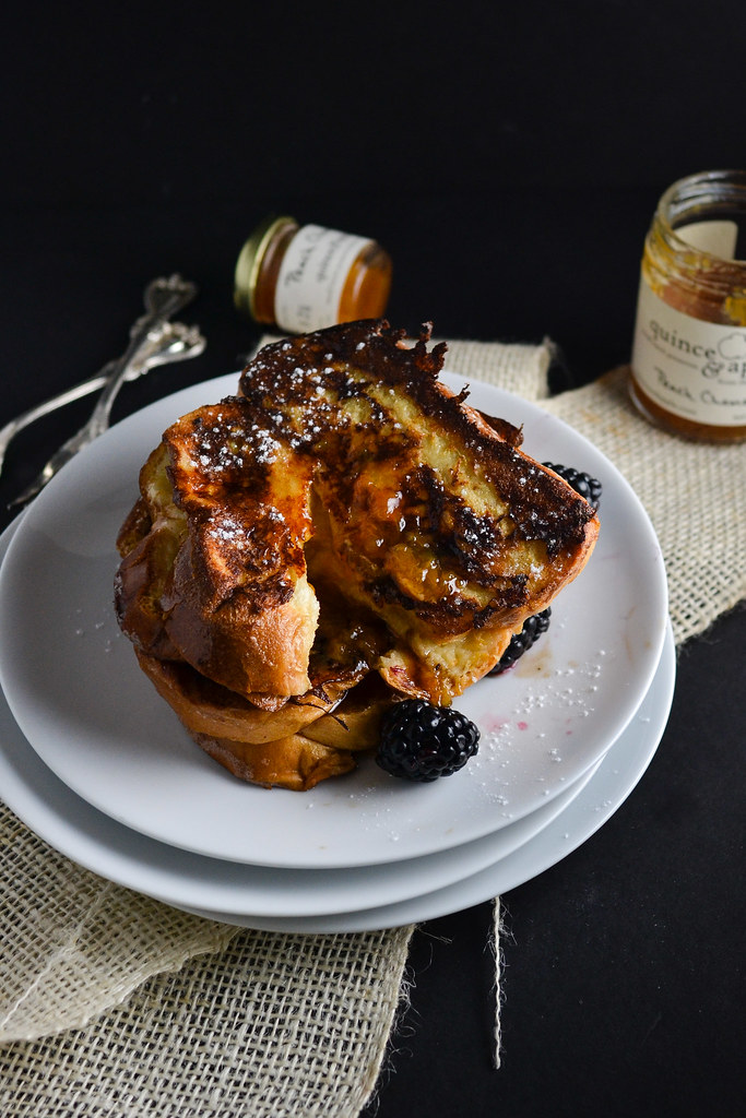 Mascarpone, Peach, and Chamomile Stuffed French Toast | Things I Made Today