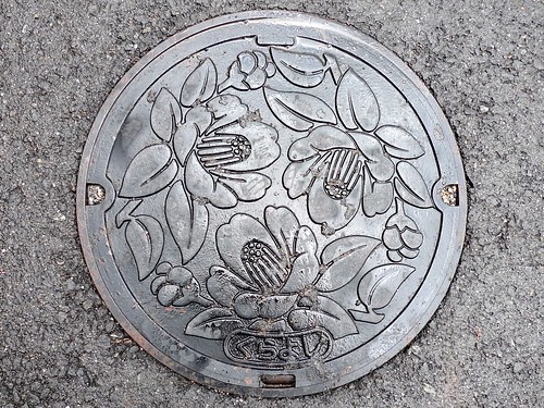 Kurayoshi Tottori, manhole cover 4 （鳥取県倉吉市のマンホール４）