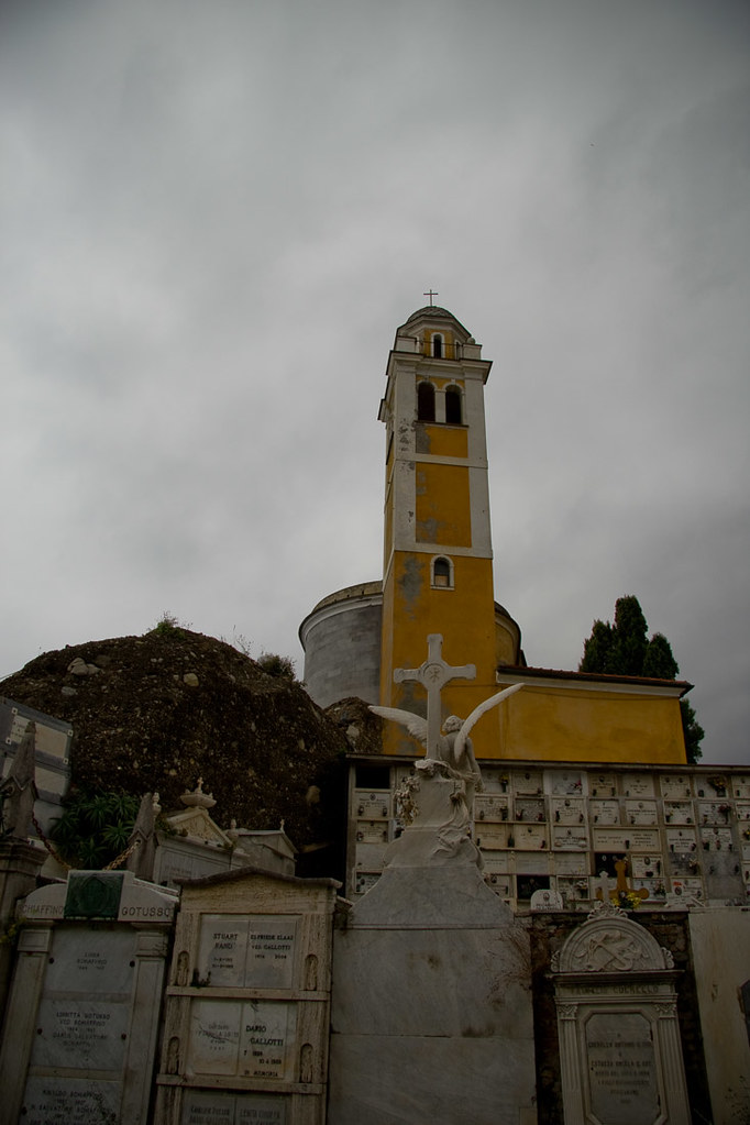 Cemetery behind San Giorgio Church in Portofino