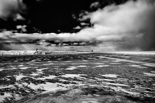 winter blackandwhite bw snow storm ice clouds landscape mono harbor nikon lakeontario oswego breakwater forzen 100240mmf3545 nikond7100