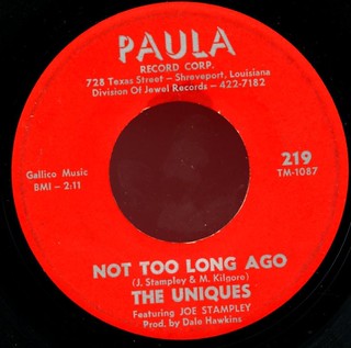 Bart Shore's Time Warp Radio: The Uniques - Not Too Long Ago (Joe Stampley)  Time Warp Song of The Day