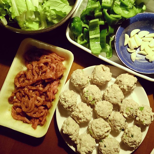 20150908 今天晚餐 有自己做的豆腐肉丸子  #葛蘿的餐桌