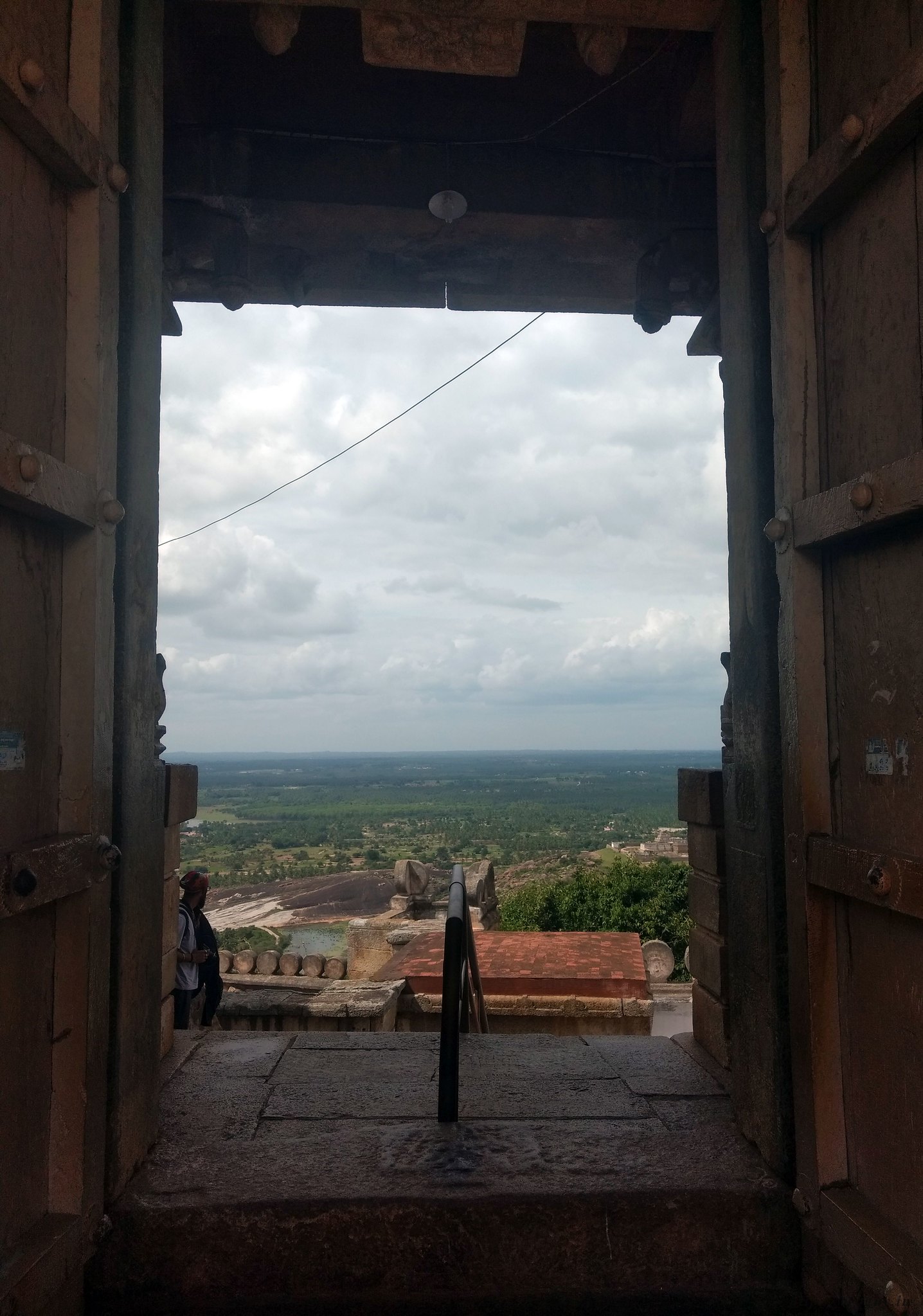 The Big Door at Shravanabelagola Temple - Vindhyagiri Hill