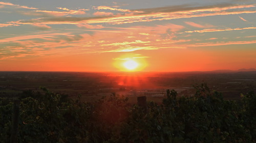 sunset italy landscape italia tramonto paesaggio vicenza pianura padana orgiano