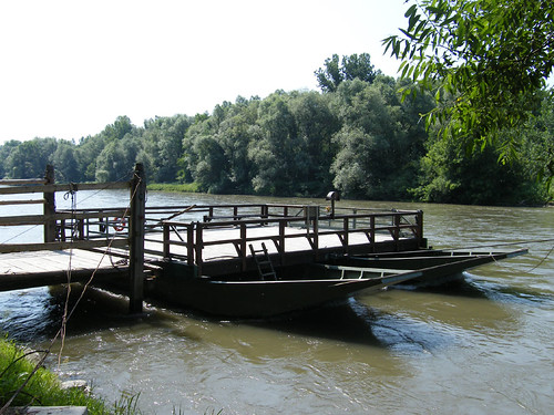 szlovénia slovenia slovenija murasziget ižakovci komp ferry vízpart water folyó river