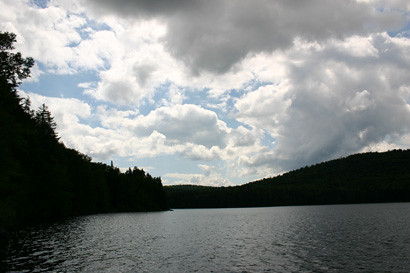 sky vermont clouds lake
