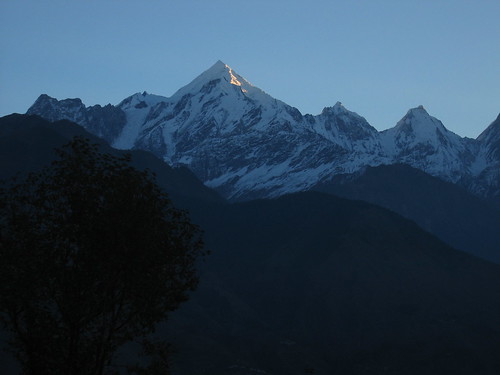 morning india mountains sunrise trek landscape dawn asia himalaya munsyari munsiari