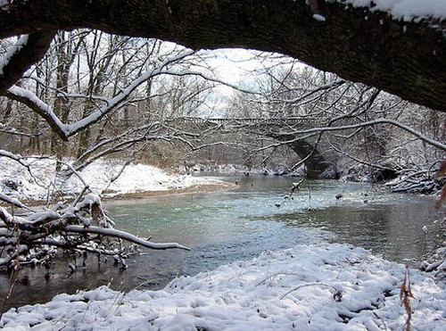 bridge snow creek indianapolis scenic canons300 increek