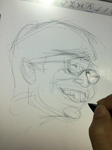 Morning sketch! Interesting faces always make drawing a breeze!