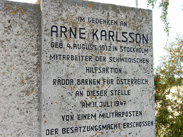 Denkmal Arne Karlsson