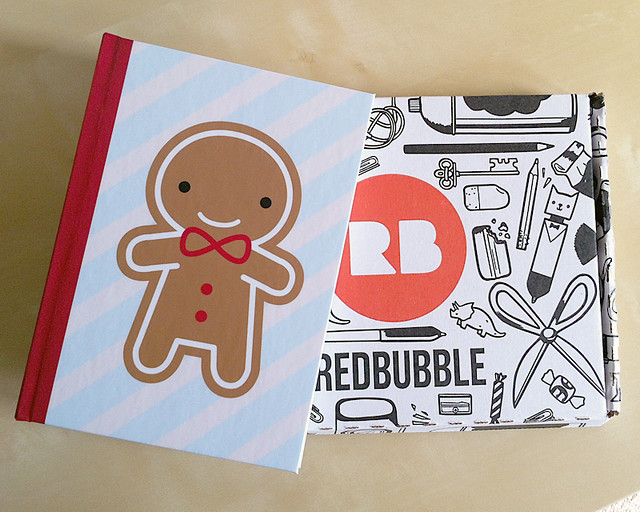 Gingerbread Man Journal from Redbubble