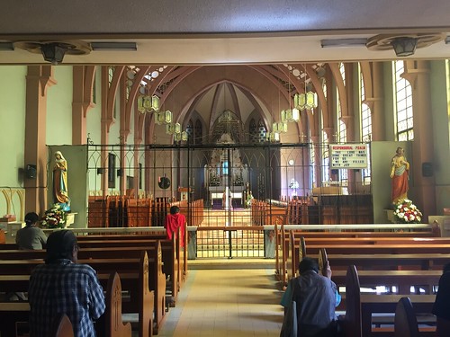 inside Pink Sisters church,  Baguio