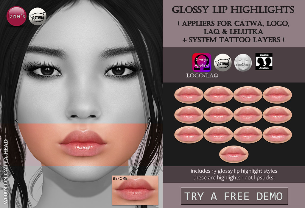Glossy Lip Highlights (Skin Fair)