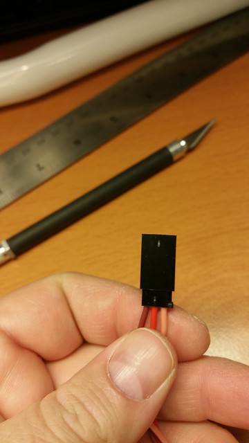 Correct end - cover slides farther onto plug and stays in place