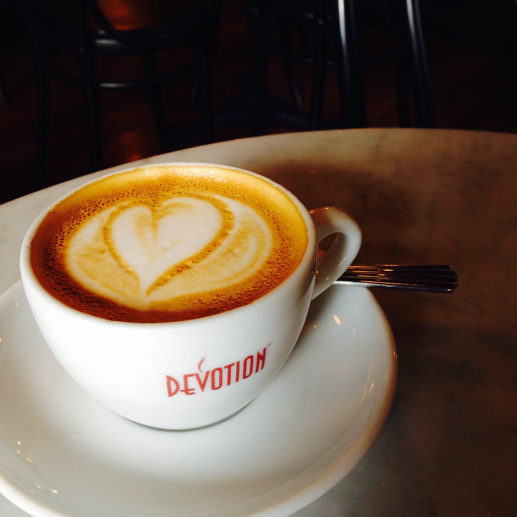 I got the Toro latte at Devotion Cafe