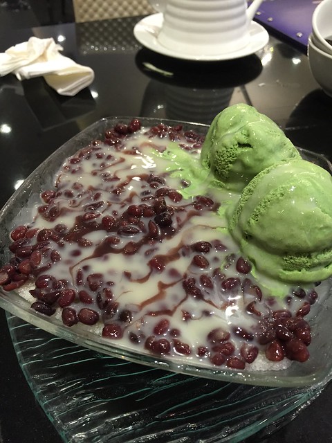 Red Bean and green tea ice cream