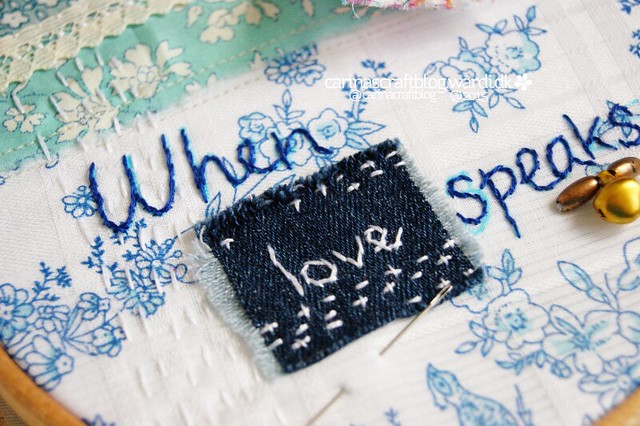 When Love Speaks - stitch improv