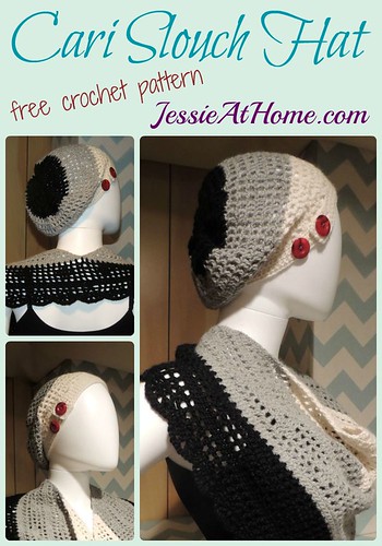 Cari Slouch Hat ~ Free Crochet Pattern by Jessie At Home