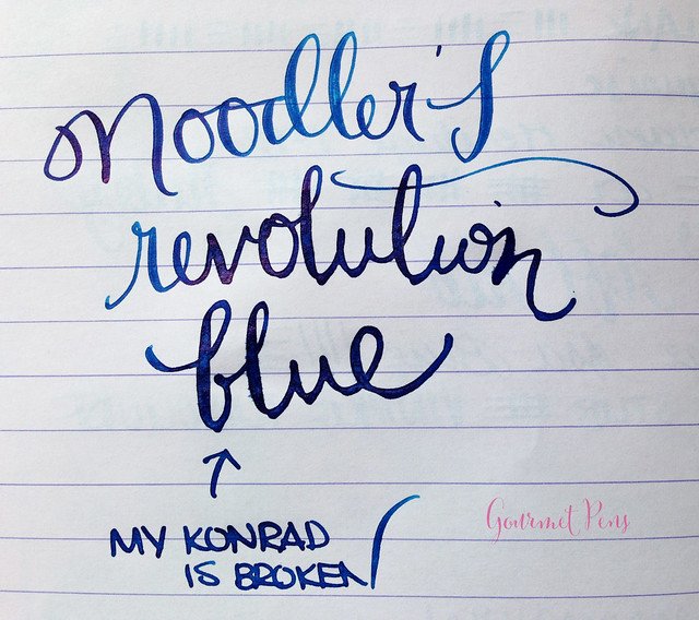 Ink Shot Review Noodler's Revolution Blue @GoldspotPens @CarolLuxury (7)