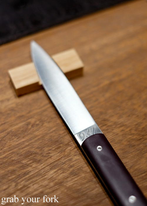 Perceval 9.47 French steak knives at Automata, Chippendale