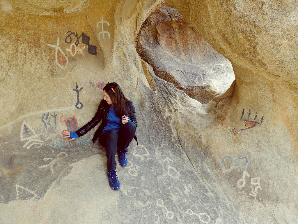 Peintures rupestres dans le parc national de Joshua Tree