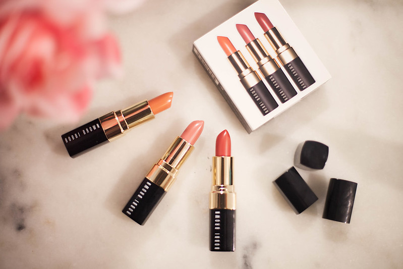 cute & little blog | neiman marcus x bobbi brown lipstick trio | lips beauty