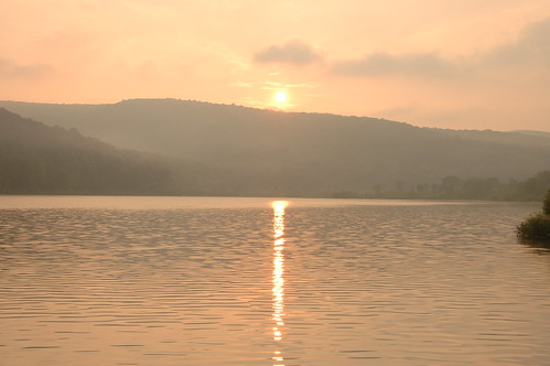 reflection water sunrise allegheny