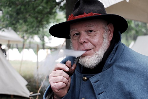 kentucky union pipe smoking civilwar tobacco reenactor boylecounty civilwarreenactment ushistory battleofperryville uniontroop