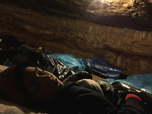 sleeping evan wisconsin unitedstates caving cubscouts blueriver eaglecave pack227